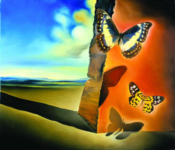 salvador dali Landscape-With-Butterflies