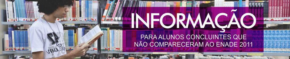 Alunos concluintes que n�o compareceram ao ENADE 2011