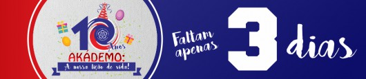 BNR - Contagem Regressiva Akádemo - 3 dias