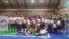 mobilização FICA PIBID com acadêmicos de educação física do CEULP/ULBRA  